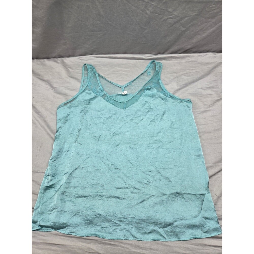 Maurice’s Teal Lace Trim Layering Tank Top Size L